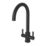ETAL Dart Twin Lever Kitchen Mixer Tap Matt Black