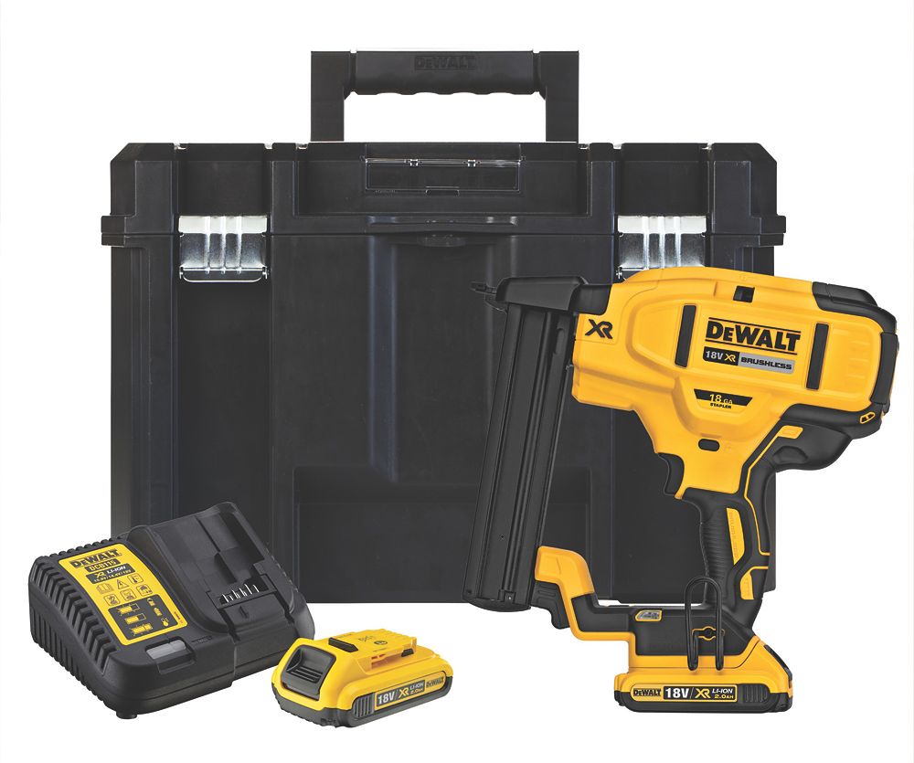 DeWalt DCN681D2GB 38mm 18V 2 x 2.0Ah LiIon XR Brushless Second Fix