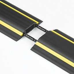 D-Line  Medium Duty Linkable Cable Cover 1.8m Black