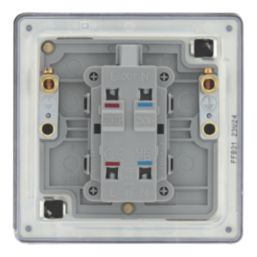 LAP  20A 1-Gang 2-Pole Water Heater Switch Matt Black with LED with Colour-Matched Inserts