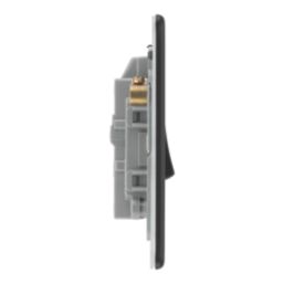 LAP  20A 1-Gang 2-Pole Water Heater Switch Matt Black with LED with Colour-Matched Inserts