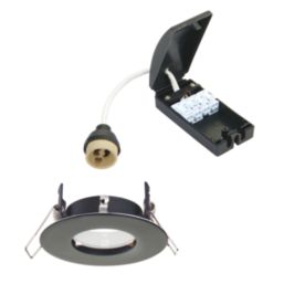 Saxby CosmosValue Fixed  Fire Rated Recessed Downlight Black