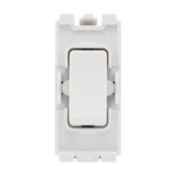 British General Nexus 20A Grid SP Centre Off Control Switch White