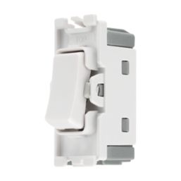 British General Nexus 20A Grid SP Centre Off Control Switch White