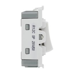 British General Nexus 20A Grid SP Centre Off Control Switch White
