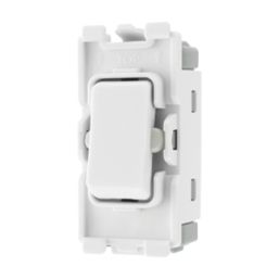 British General Nexus 20A Grid SP Centre Off Control Switch White