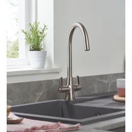Bristan Echo Easyfit Kitchen Sink Mixer Tap Brushed Nickel