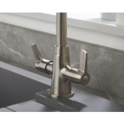 Bristan Echo Easyfit Kitchen Sink Mixer Tap Brushed Nickel