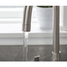 Bristan Echo Easyfit Kitchen Sink Mixer Tap Brushed Nickel