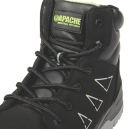 Apache Armstrong Size 12  Black Water-Resistant  Safety Boots