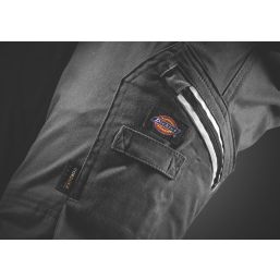 Dickies Holster Universal FLEX  Work Trousers Grey/Black 30" W 34" L