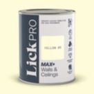 LickPro Max+ 1Ltr Yellow 05 Matt Emulsion  Paint
