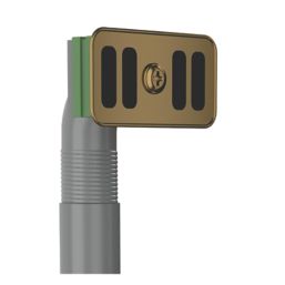 ETAL Sink Strainer Waste with Overflow & Cover Plate Gold 90mm