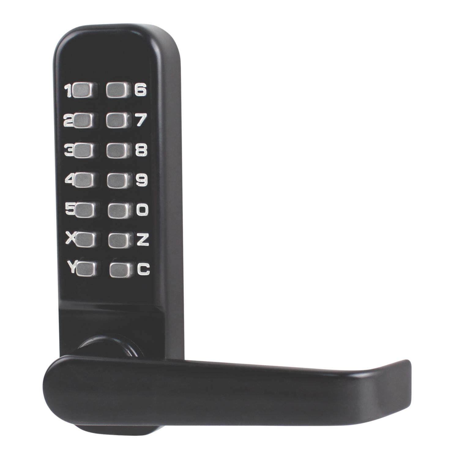 Smith & Locke Push-Button Lock w/ Handles 37.5mm Black (812YX)