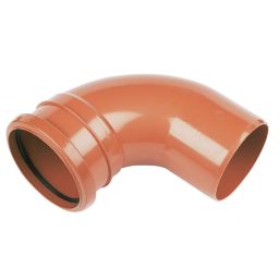 FloPlast Push-Fit 87.5° Single Socket Bend 110mm