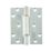 Union PowerLoad Zinc-Plated Grade 13 Fire Rated Butt Hinges 100mm x 88mm 3 Pack