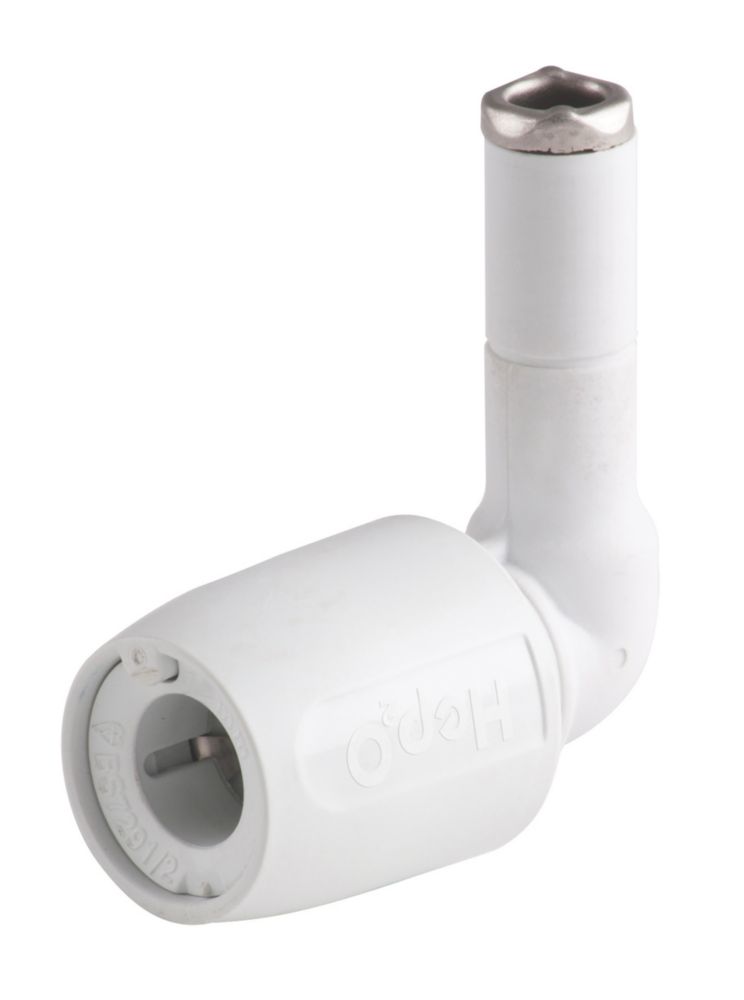 Hep2O  Plastic Push-Fit Equal 90° Stem Elbow 15mm