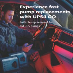 Grundfos UPS4 GO 25-65 130 Domestic Heating Circulator Pump 220-240V