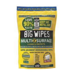 Big Wipes  Multi-Surface Bio Wipes Refill 80 Pack