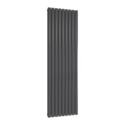 Reina Elips Double 1800mm x 540mm 5596BTU Anthracite Vertical Designer Radiator