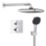 Refurb Grohe Precision 250 Square HP Rear-Fed Concealed Chrome Thermostatic Shower System