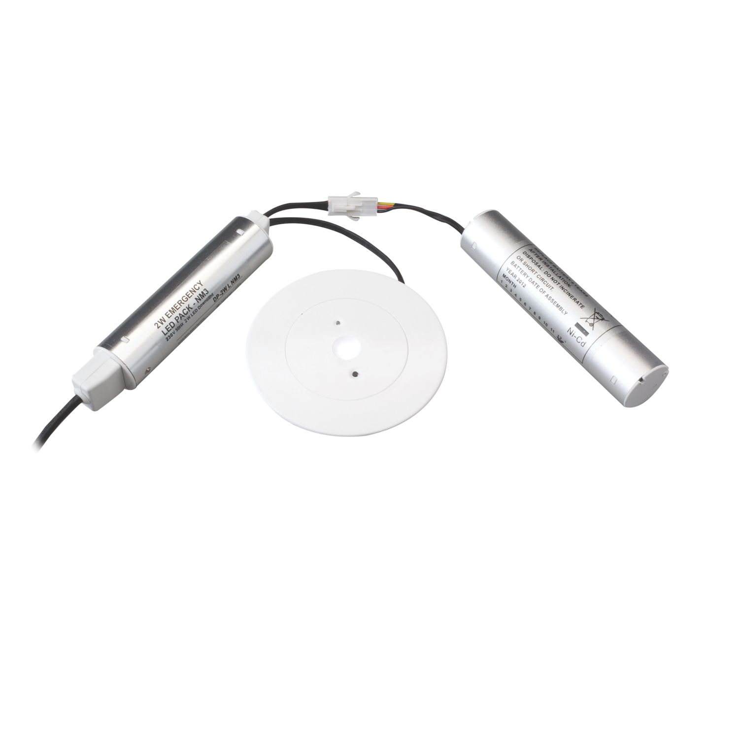 Robus Dynamo Fixed Recessed Non-Maintained Emergency LED Downlight White 2W 200lm 130mm (813JK)