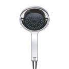 Mira 360 Shower Handset Black / Chrome 140mm x 270mm