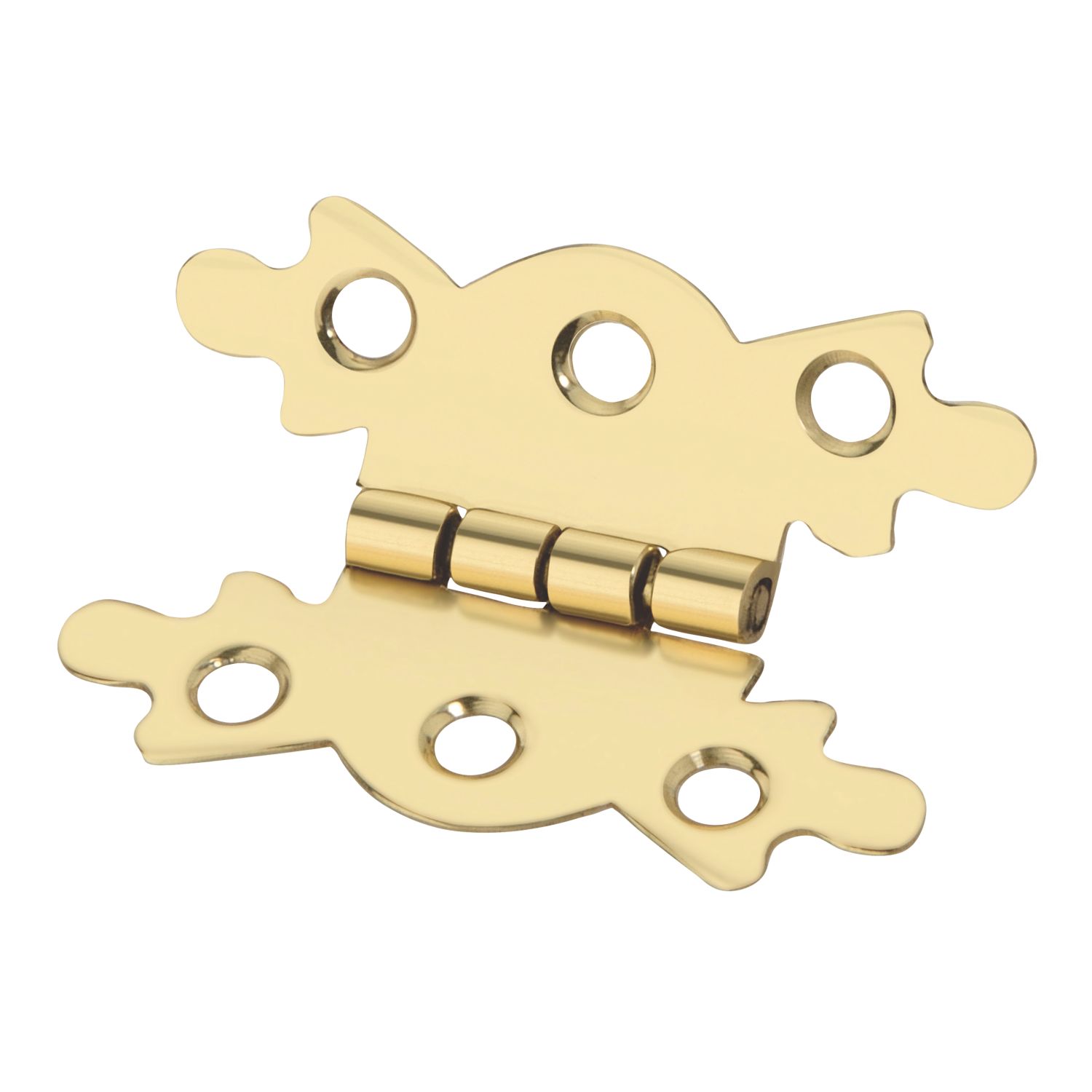 Smith & Locke Polished Brass Butterfly Hinges 50mm x 34.6mm 2 Pack (813PX)