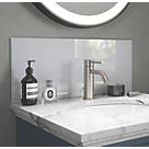 Splashback  Glass Bathroom Splashback Shimmer Pearl 600mm x 250mm x 4mm