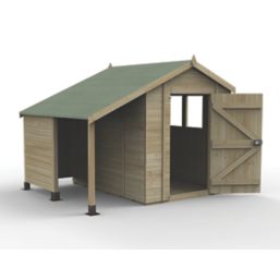 Forest Timberdale 6' x 8' (Nominal) Apex Tongue & Groove Timber Shed with Store & Assembly
