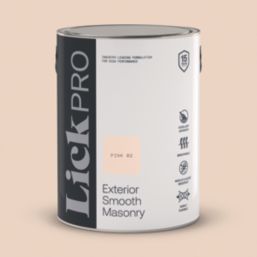 LickPro 5Ltr Smooth Pink 02 Masonry Paint