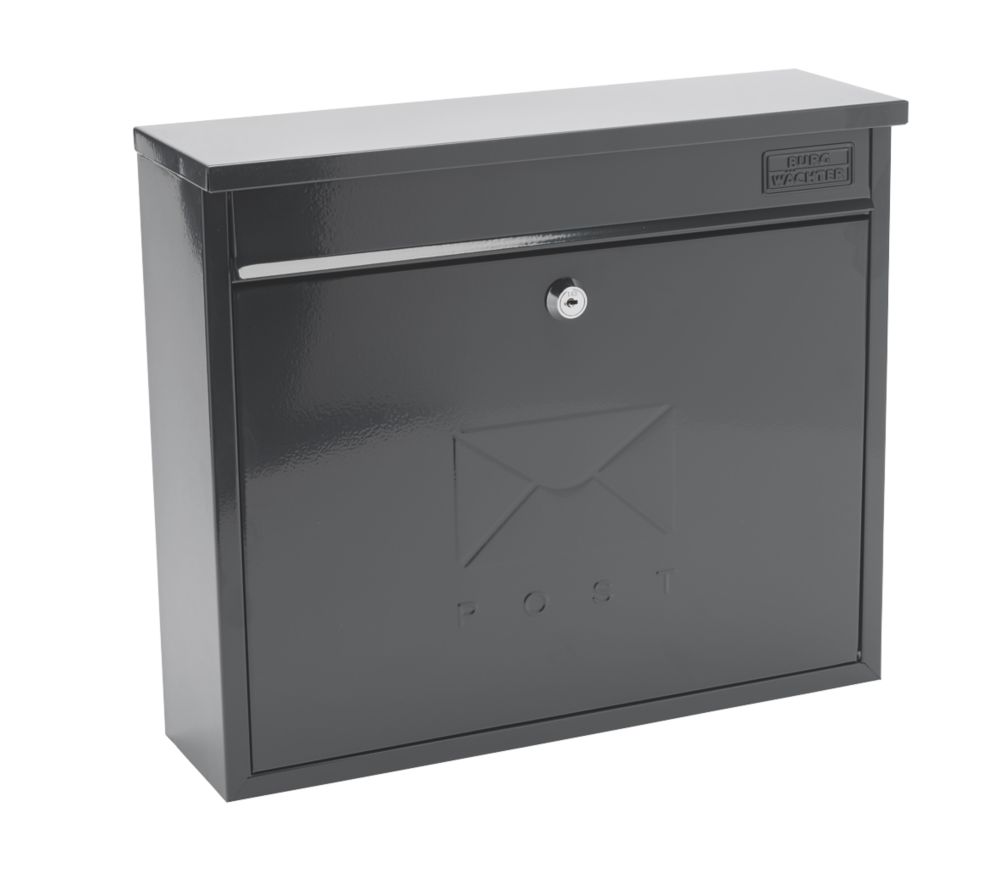 Burg-Wachter Elegance Post Box Anthracite Powder-Coated | Post Boxes ...