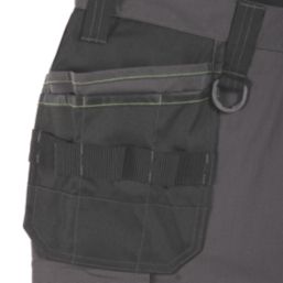 Apache Sudbury Work Trousers Grey/Black 40" W 31" L