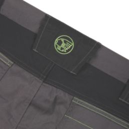 Apache Sudbury Work Trousers Grey/Black 40" W 31" L