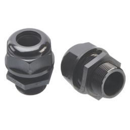 Vimark Nylon Male Comp Glands 25mm Black 2 Pack
