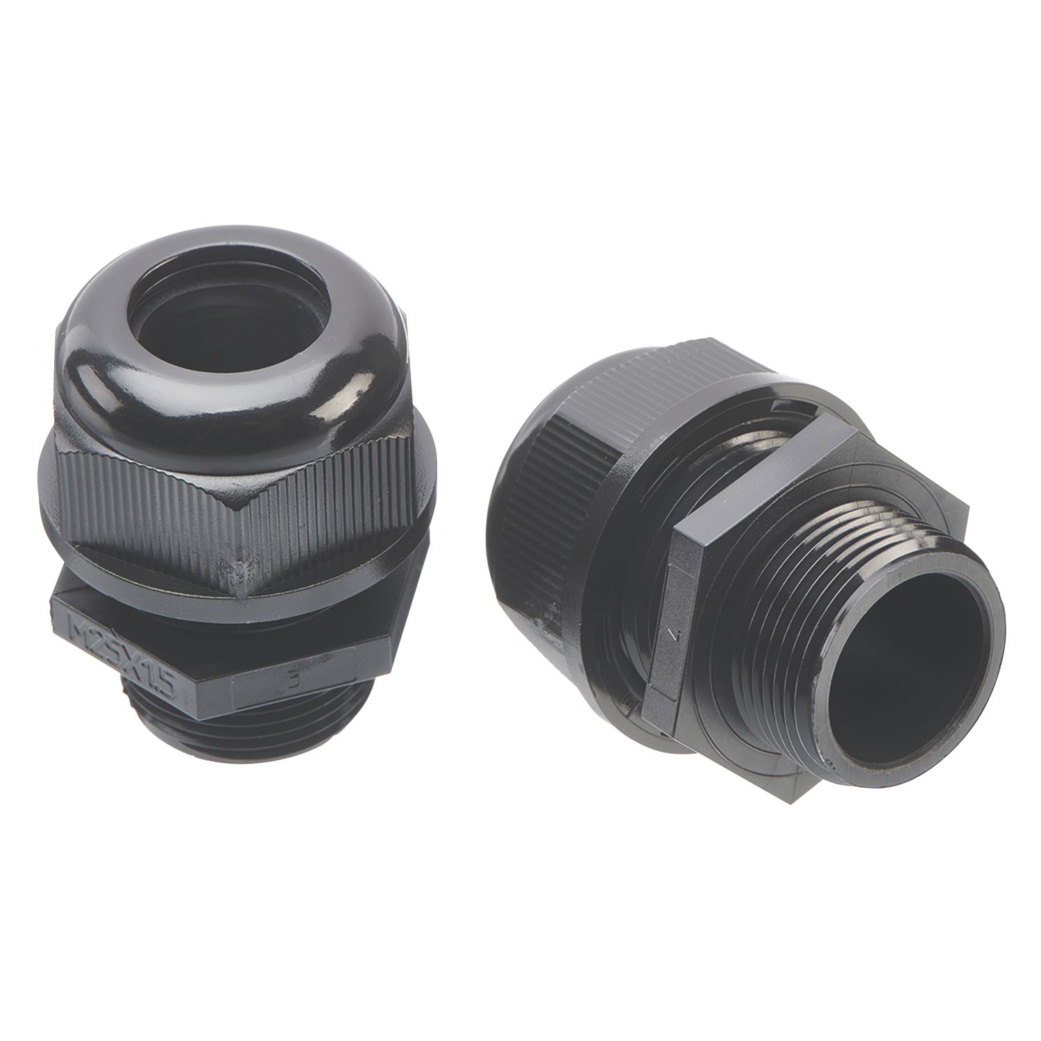 Vimark Nylon Male Comp Glands 25mm Black 2 Pack (813VT)