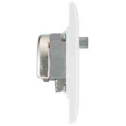 British General 800 Series 2-Gang Triplex TV Socket White