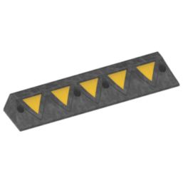 JSP Ridgeback Black / Yellow Wheelstop 900mm x 20mm x 20mm