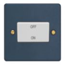 Varilight  10A 1-Gang 3-Pole Fan Isolator Switch Midnight Blue