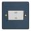 Varilight  10A 1-Gang 3-Pole Fan Isolator Switch Midnight Blue