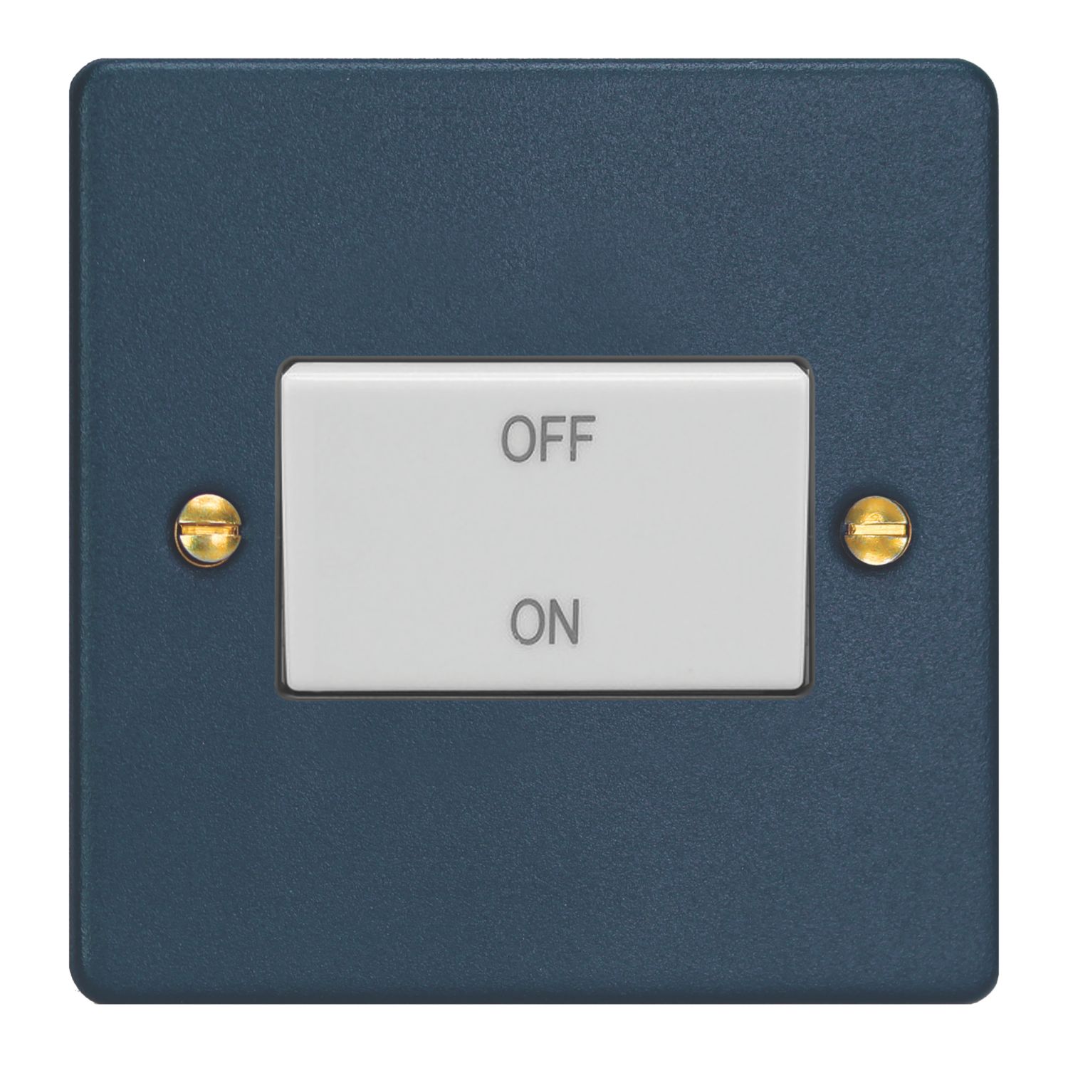 Varilight 10A 1-Gang 3-Pole Fan Isolator Switch Midnight Blue (813YT)