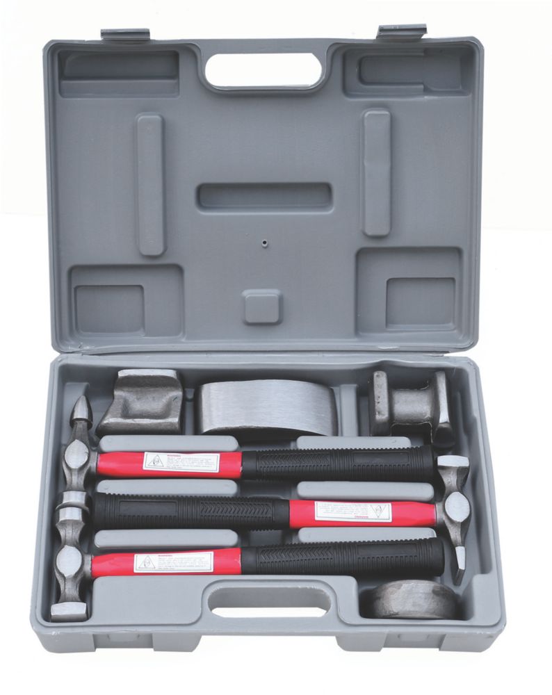 Hilka Pro-Craft Vehicle Panel Beating Kit 7 Piece Set - Screwfix