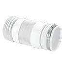 McAlpine MACFIT Flexible Straight WC Pan Connector White 140-280mm