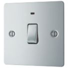 LAP  20A 1-Gang DP Control Switch Polished Chrome with Neon