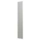 Venus 1800mm x 275mm 3224BTU Matt Chrome Vertical Designer Radiator