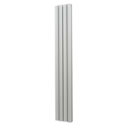 Venus 1800mm x 275mm 3224BTU Matt Chrome Vertical Designer Radiator