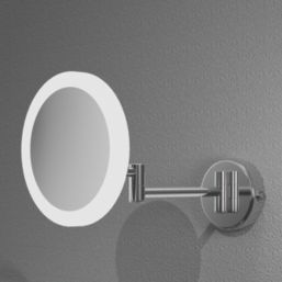 Maine Round Bathroom Cosmetic Mirror With 504lm LED Light 213mm x 245mm