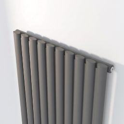 Flomasta  1800mm x 600mm 4174BTU Anthracite Vertical Designer Radiator