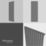 Flomasta  1800mm x 600mm 4174BTU Anthracite Vertical Designer Radiator