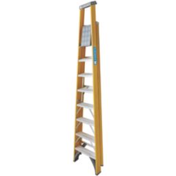 Zarges Fibreglass 2.48m 8 Step Platform Step Ladder